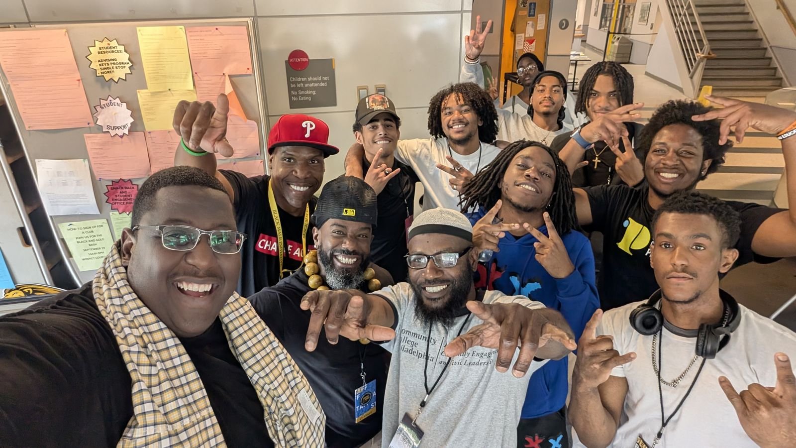 Community College of Philadelphia Black Male Initiative group